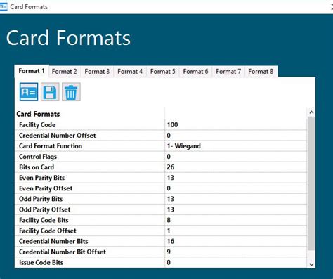 what are card formats in access control|access card formatting pdf.